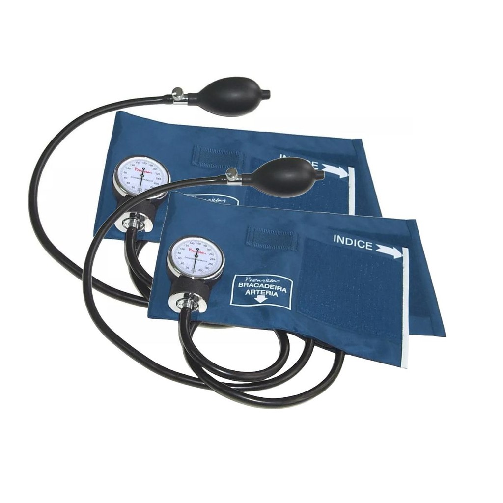 Kit 2x Aparelho De Pressão Manual Esfigmomanômetro Premium em Oferta na Shopee