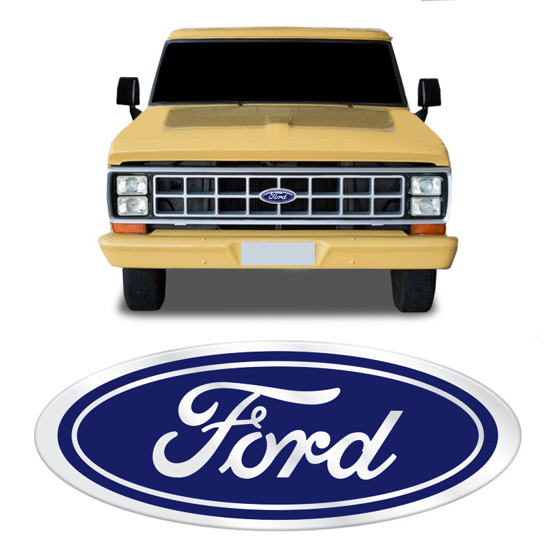 Emblema Ford Oval Da Grade F-1000 F-4000 F-600 1975 Ate 1992 em Oferta na Shopee