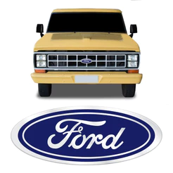 Emblema Ford Oval Da Grade F-1000 F-4000 F-600 1975 Ate 1992