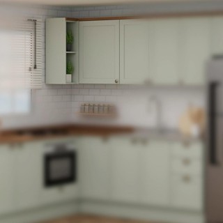 Armário de Cozinha Genialflex Iluminata Aéreo Hortelã em Oferta na Shopee