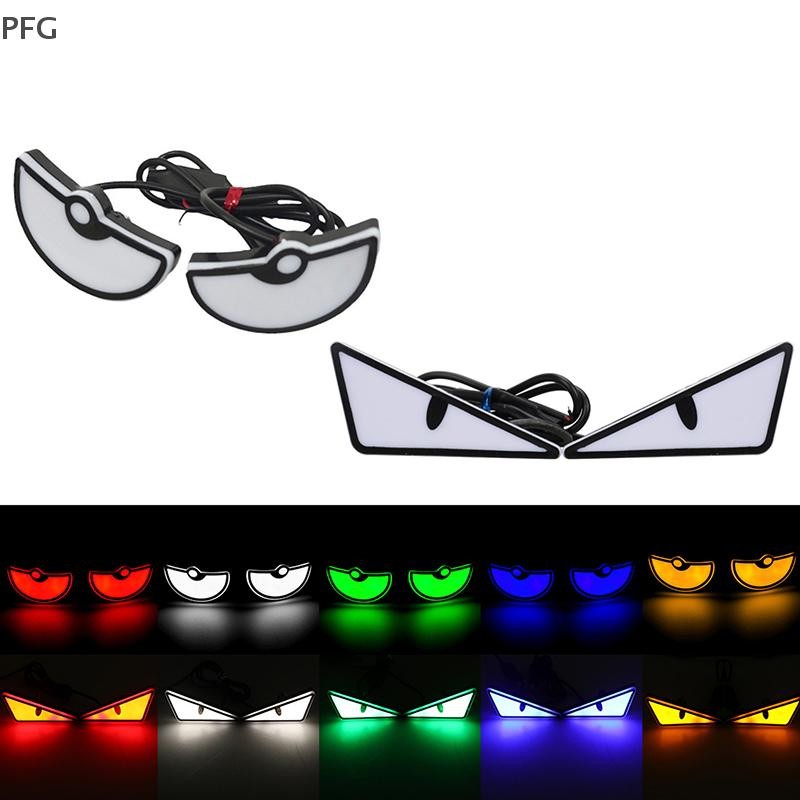 PFG 2 Pçs Carro LED Diabo Olhos Luz Universal Demônio Farol Motocicleta Sinal De Volta Pisca Lâmpada Traseira Decoração em Oferta na Shopee