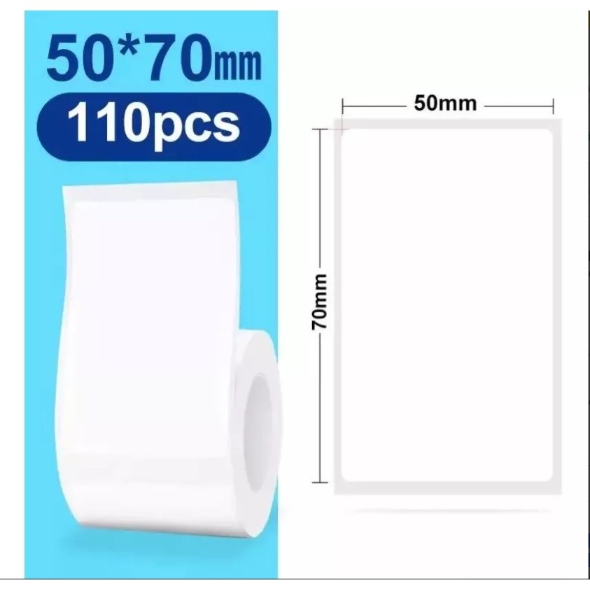 Etiqueta Adesiva 50X70 Niimbot B21 B1 110 Etiquetas P/ Rolo em Oferta na Shopee