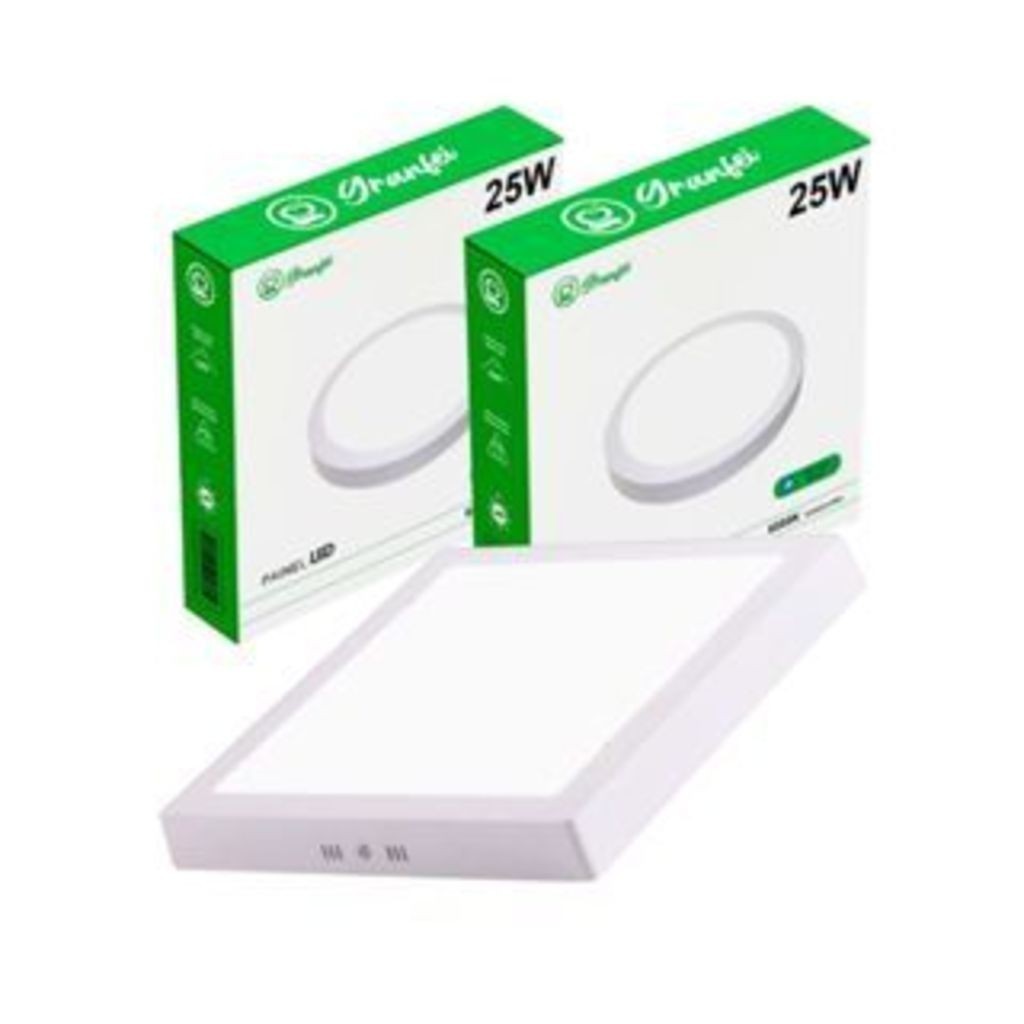 Kit 2 Painel Led 12w 18w 25w Branco Frio Quente Neutro Quadrado Redondo Sobrepor Embutir Vantagem em Oferta na Shopee