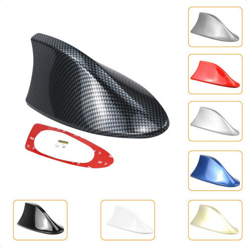 Antena Carro Barbatana Tubarão Shark Esportiva Universal Carro Teto Sinal Rádio Sinal AM FM Veículos Instalação Rápida