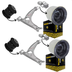 KIT 4 Buchas Bandeja Leque Tiguan Jetta Passat CC Reforçada