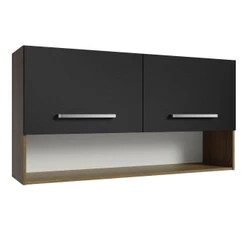 Armário Aéreo Cozinha 105cm 2 Portas 1 Nicho Emilly Madesa