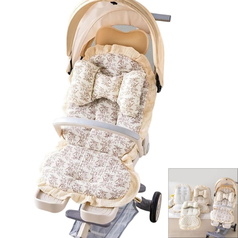 zzz 1 Conjunto De Tapete Universal Para Carrinho De Bebê , Almofada De Quatro Estações Com Travesseiro De Encosto De Cab
