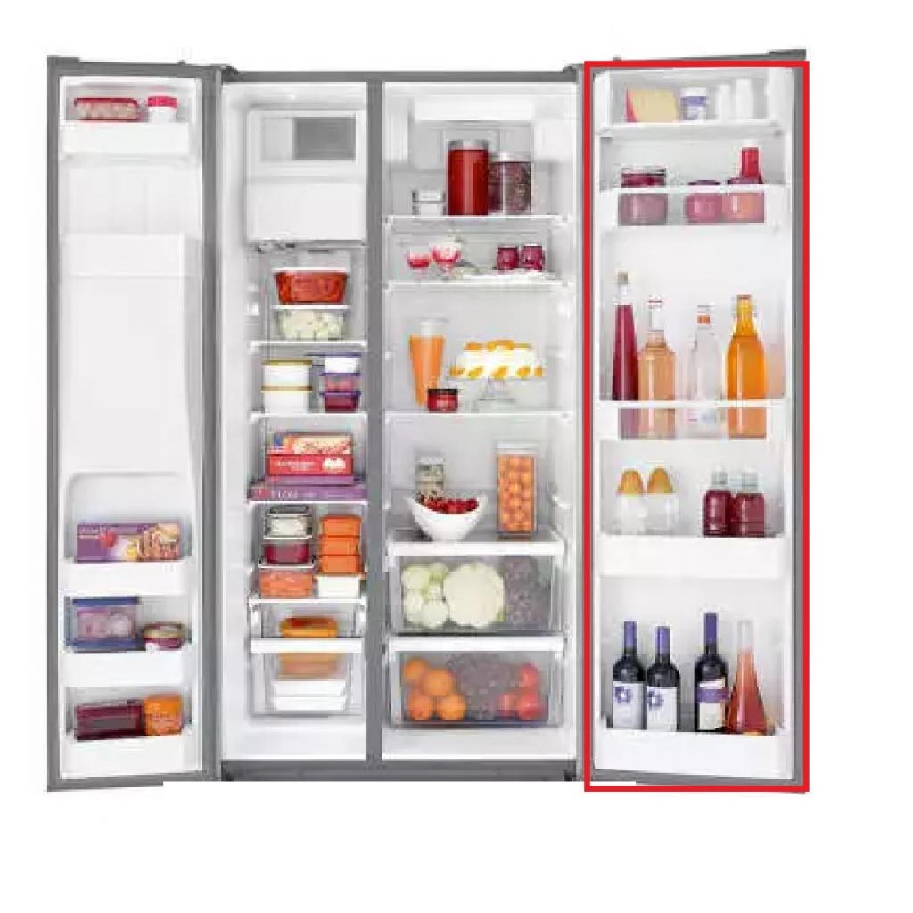 Gaxeta Borracha para geladeira side by side  LG LR - 21SDT1