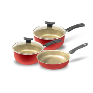 Kit de Panelas Antiaderente Teflon com Frigideira Alta Funda em Oferta na Shopee