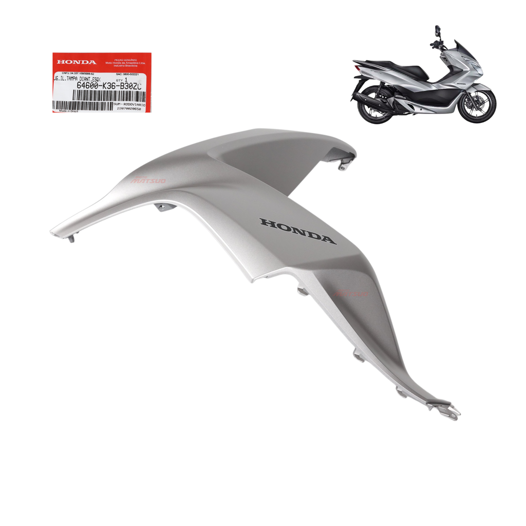 Carenagem Farol Esquerda Pcx 150 2017 A 2018 Prata Original Honda - Spare Parts and Accessories for Vehicles