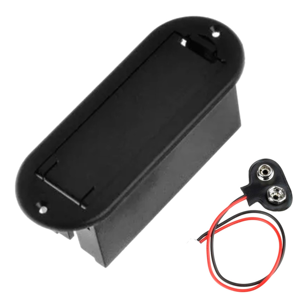 Porta Bateria Case 9v Contra Baixo Guitarra Violão Elephant