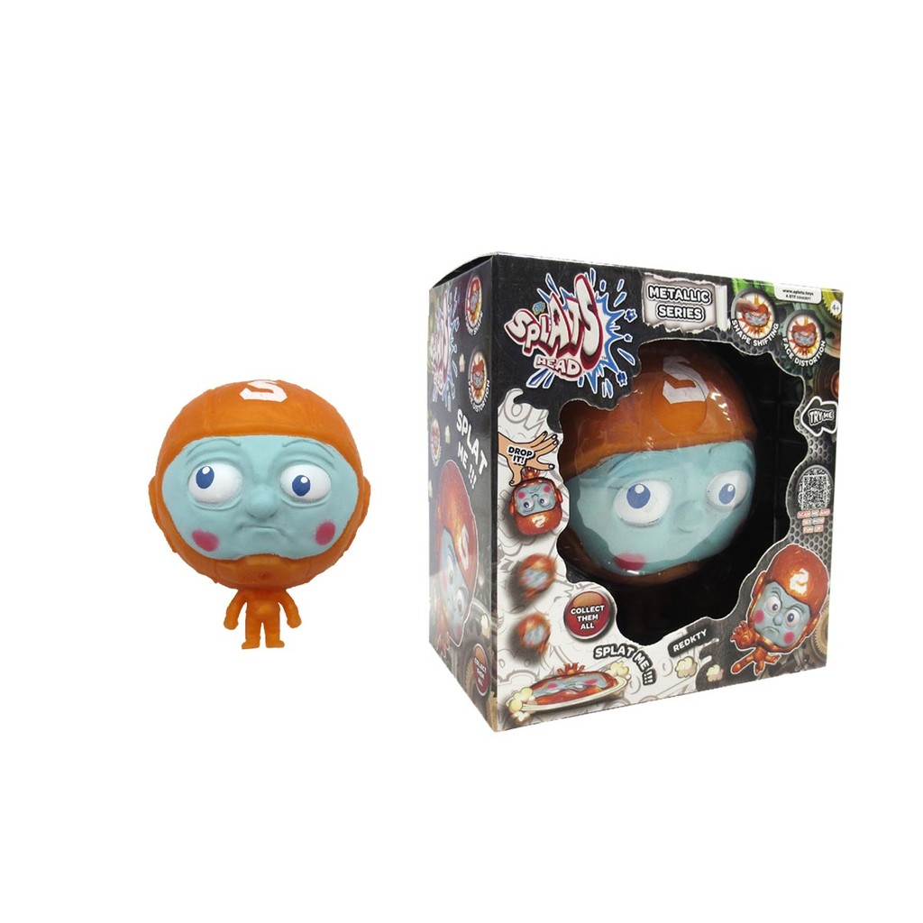 Boneco Elástico Redkty de 10cm Série Metálica - Splats Head em Oferta na Shopee