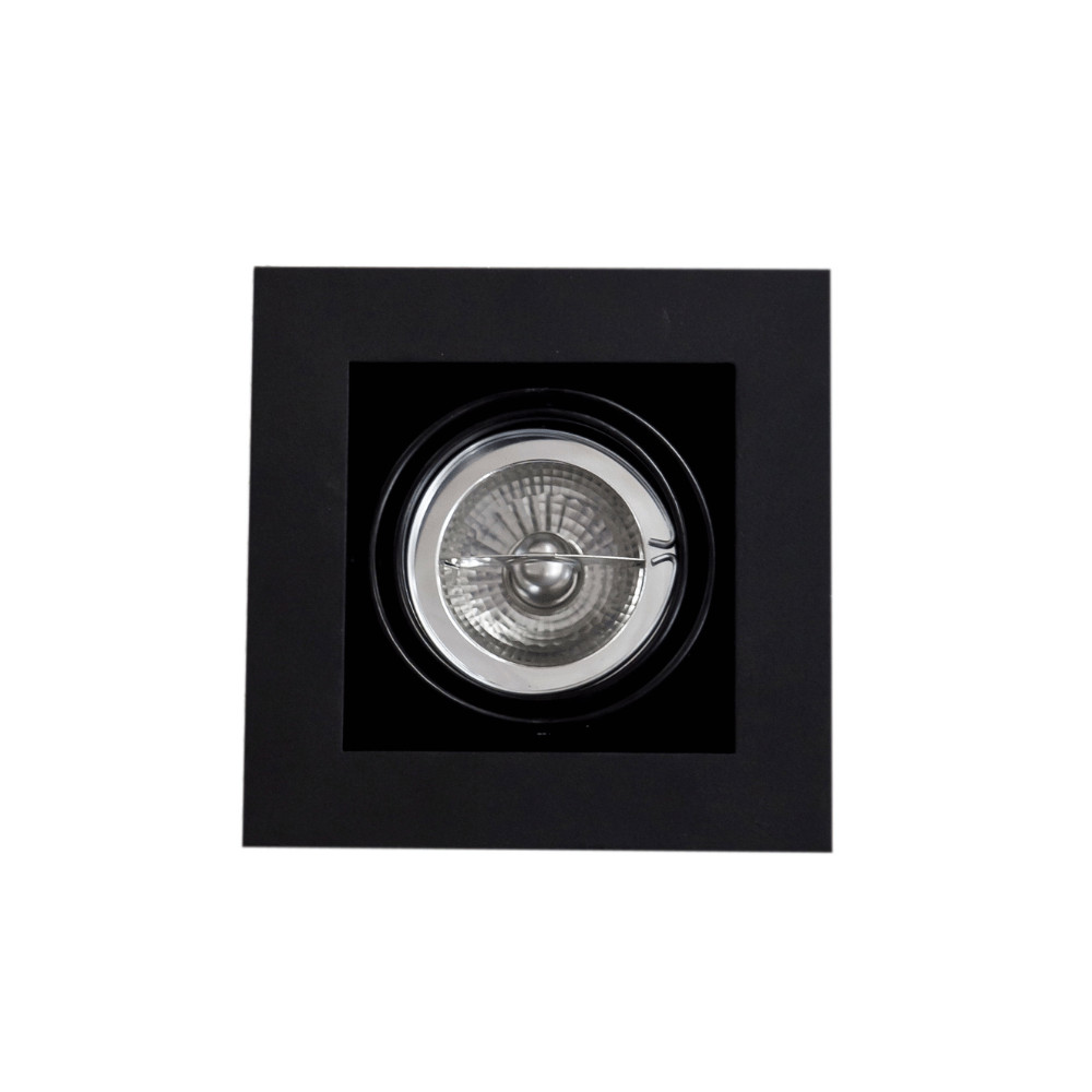 Spot Embutir Direcionável 360º Orbital Alumínio Technic 12,3X12,3X12,5 PAR 20 - D&D EM-361-1 Preto