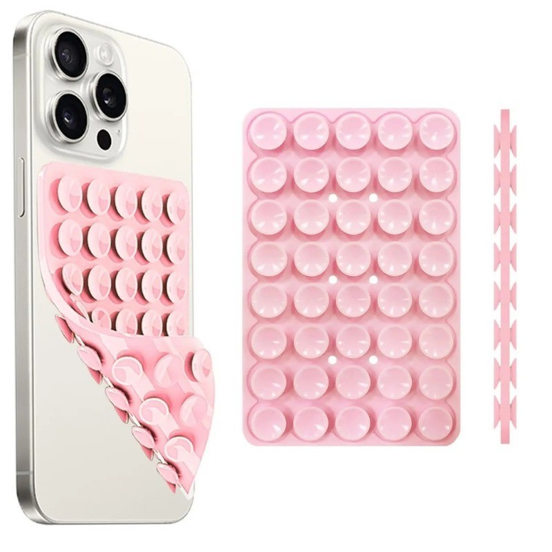 Nova Ventosa De silicone Dupla Face Acessórios Para smartphone 40 Peças Capa Celular Suporte De
