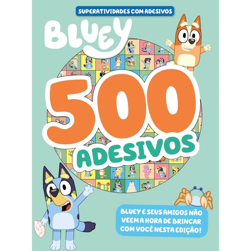 Bluey Superatividades com Adesivos - 500 Adesivos em Oferta na Shopee