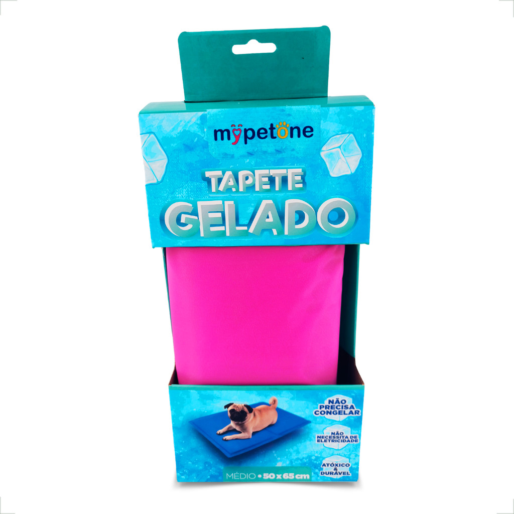 Tapete Gelado Médio 65x50 para Cães Mypetone - Rosa em Oferta na Shopee