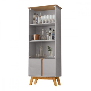 Cristaleira 2 Portas Madri Off White Com Cinamomo Bechara Off White Com Cinamomo em Oferta na Shopee