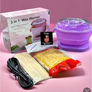 Kit Completo Panela Cera Dobrável De Silicone Fácil De Limpar Portátil PANELA DE CERA Bivolt em Oferta na Shopee