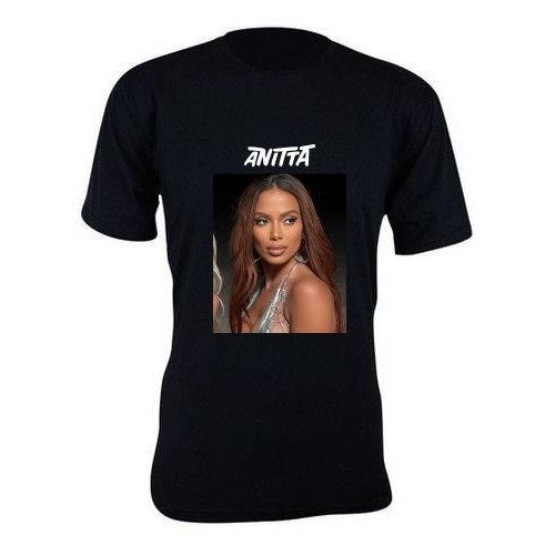 Camiseta camisa estampa Anitta cantora Pop basica unissex manga curta