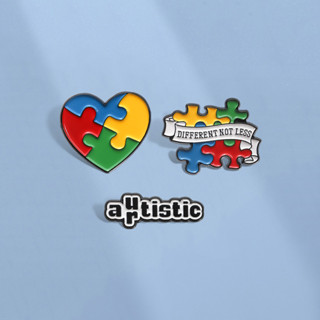 Pino De Quebra-Cabeça De Conscientização Do Autismo , Broche Autista De Saúde Mental , Alfinetes De Metal , Emblemas De em Oferta na Shopee