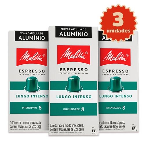 Kit 30 Cápsulas Melitta® Lungo Intenso