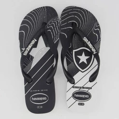 Chinelo Havaianas Botafogo Preto e Branco