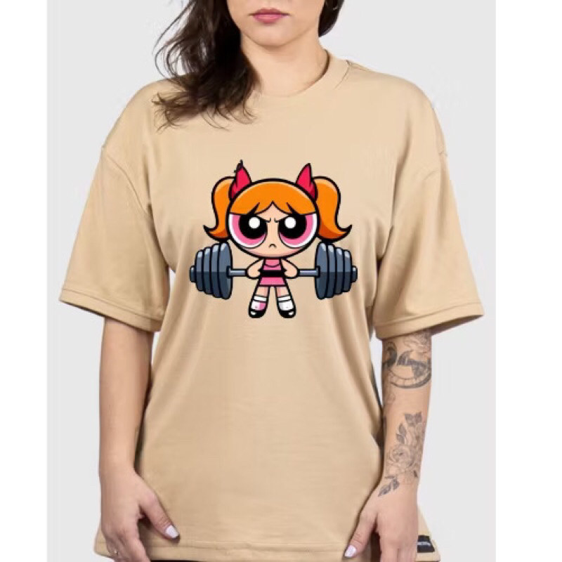 Camiseta blusa Academia streetwaer camisa as meninas super poderosas 100% algodão Premium - Envio Rápido - VS Shopp