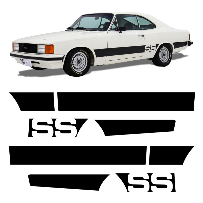 Faixa Lateral Opala SS 1980/1986 Adesivo Modelo Original