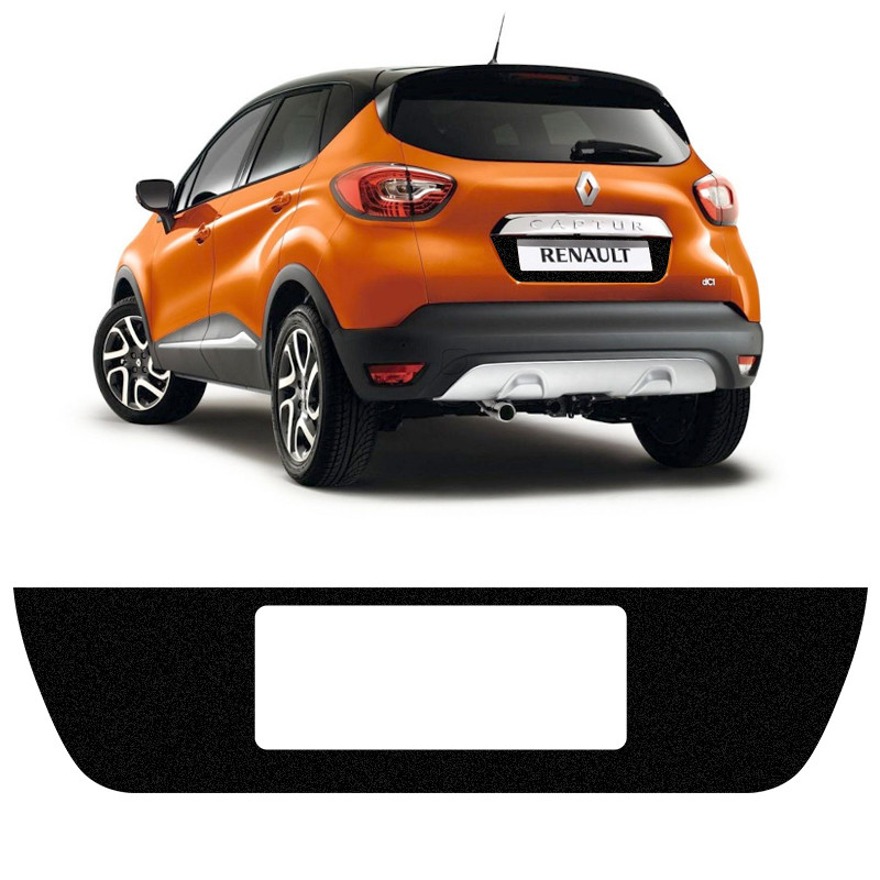 Adesivo Fundo De Placa Captur 2018/2022 Protetor Preto em Oferta na Shopee