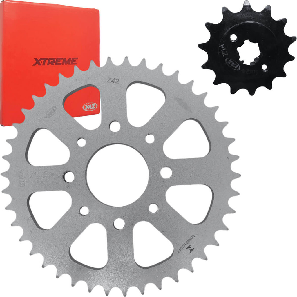 Kit Coroa Pinhão Ktm Duke 200 2012 a 2014 Reforçado Vaz