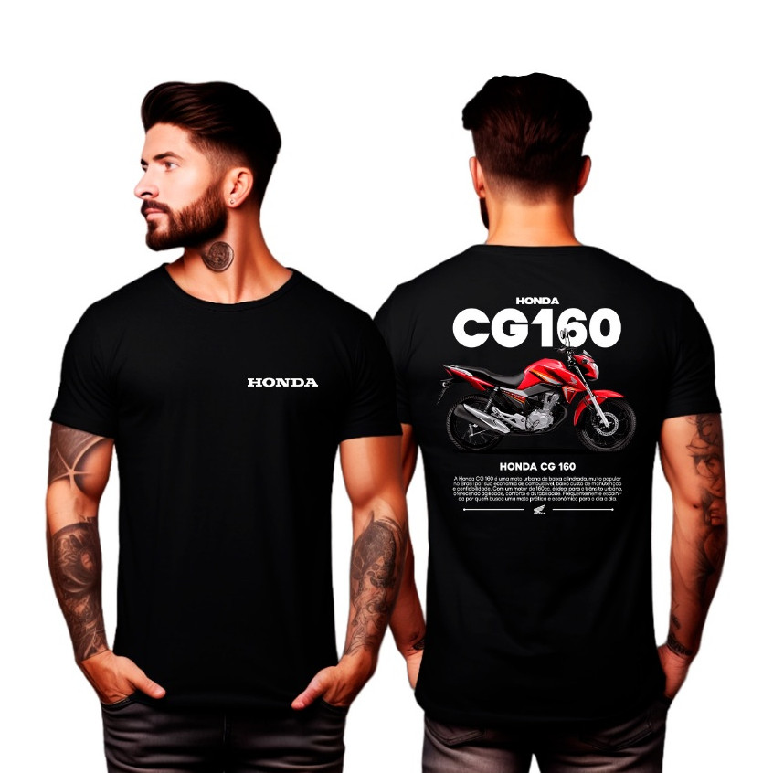Camiseta Honda Titan CG 160 Unissex 100% Algodão Lançamento