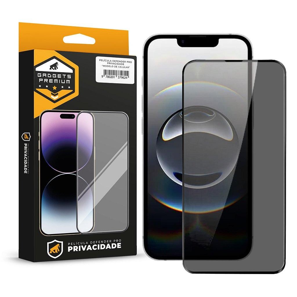 Película para iPhone 16E - Defender Pro Privacidade - Preta - Gshield - Mobile & Gadgets