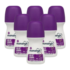 Kit Desodorante Monange Roll-on Flor de Lavanda c/6