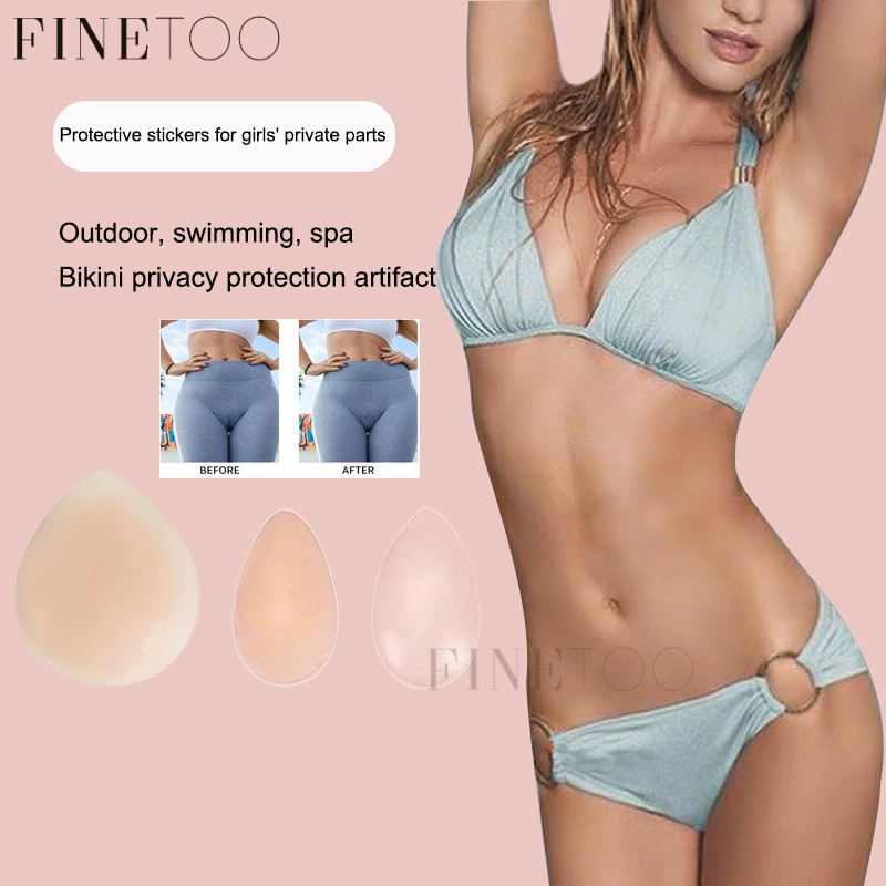 FINETOO Silicone Privacidade Adesivo Biquíni Reutilizável Almofadas De Protetor Spf Tanga Sandálias Para Mulher Caso Mai em Oferta na Shopee
