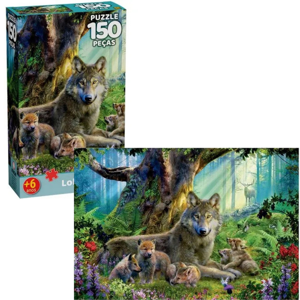 Quebra-cabeça com 150 peças Lobos - 4564 Grow