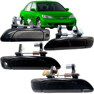 Kit 4 Maçaneta Porta Dianteira Traseira Civic 2001 2002 2003 2004 2005 06 Direita Esquerda em Oferta na Shopee