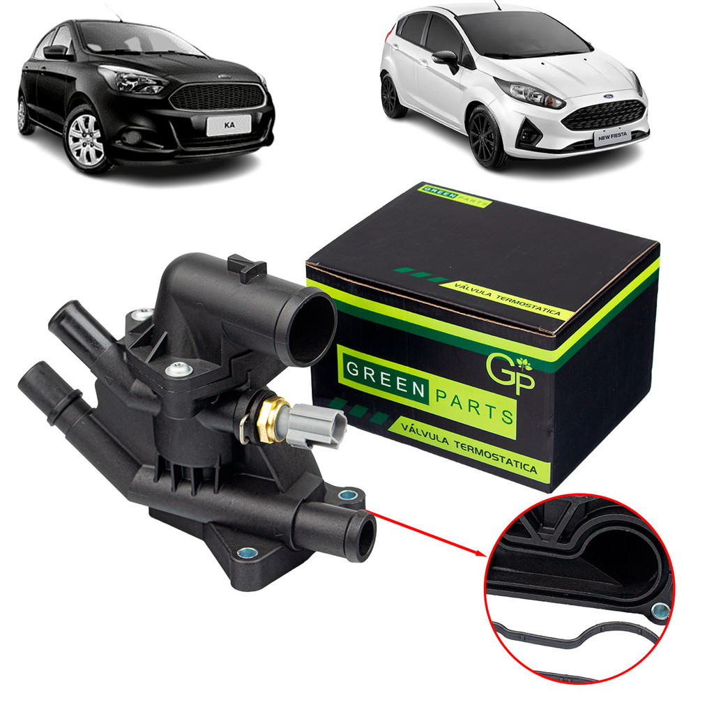 VÁLVULA TERMOSTÁTICA FORD KA 2015 A 2017 FORD FIESTA 2012 A 2017 em Oferta na Shopee