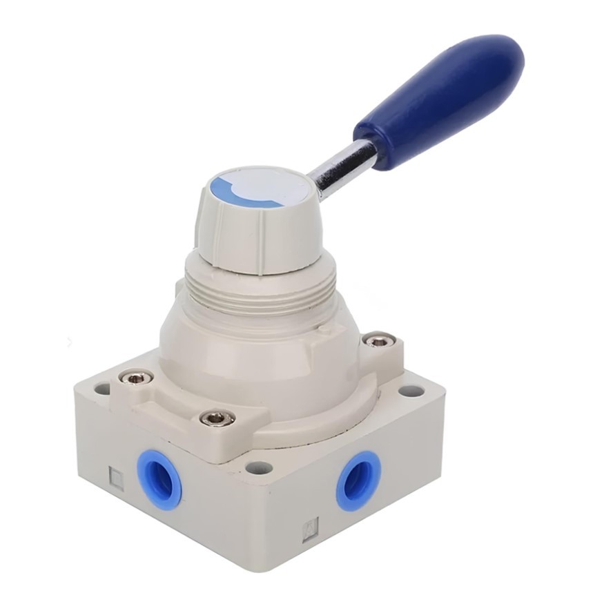 Válvula Pneumática 4/3 Vias Rotativa Centro Fechado 1/2 BSP