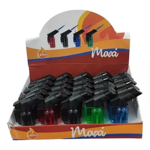 Caixa com 25 Maçarico Portátil Recarregável Com Regulagem Culinário Acendedor - Frete Grátis com Cupom Shopee Envio Hoje