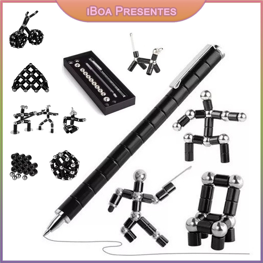 Caneta Magnética Deformável Multifuncional Com Ponta Do Dedo E Brinquedo De Descompressão IBoa Presentes