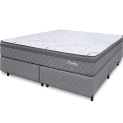 Cama Box Colchão King Espuma D45 Extra Firme Ortopédico Antialérgico 193x203x58cm - BF Colchões