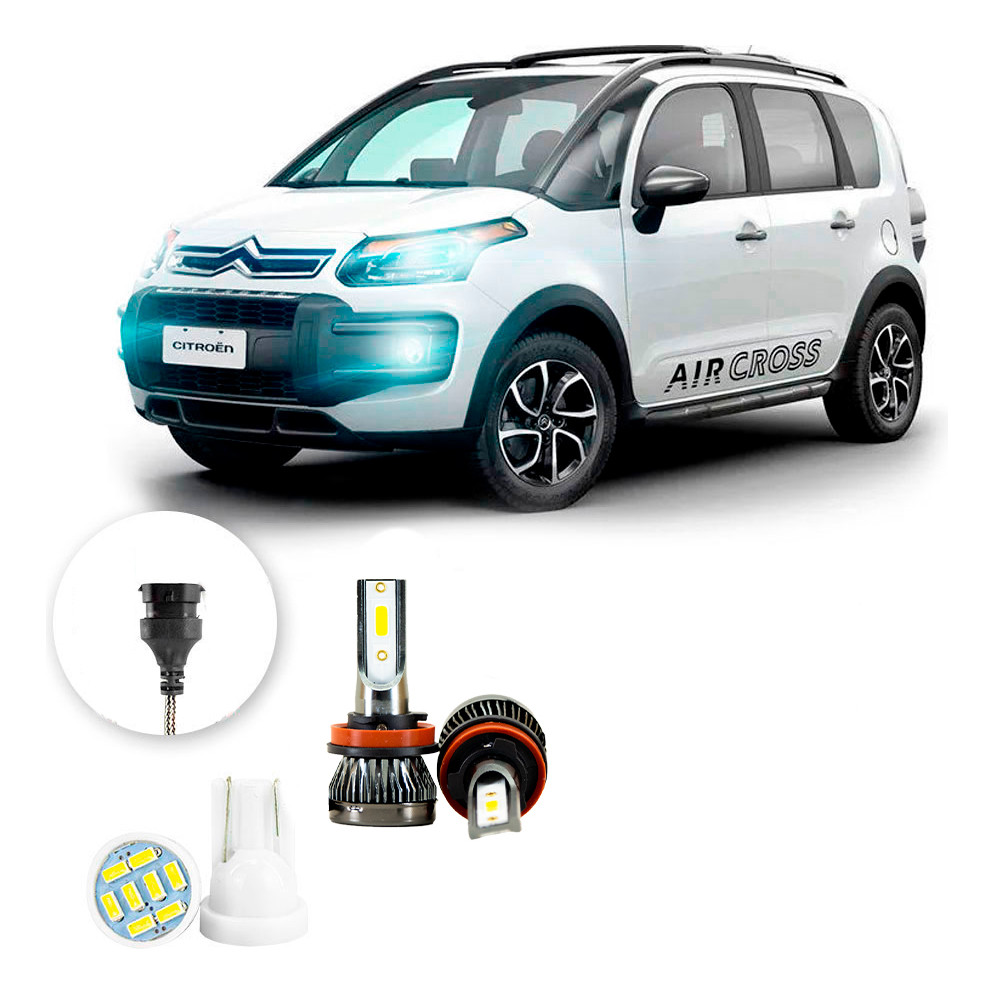 Ultra Led Nano 22000lm Citroen Aircross 2010-2016 Milha em Oferta na Shopee