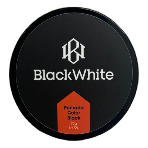 Pomada Modeladora Fixação Forte Esconde Os Fios Branco Black