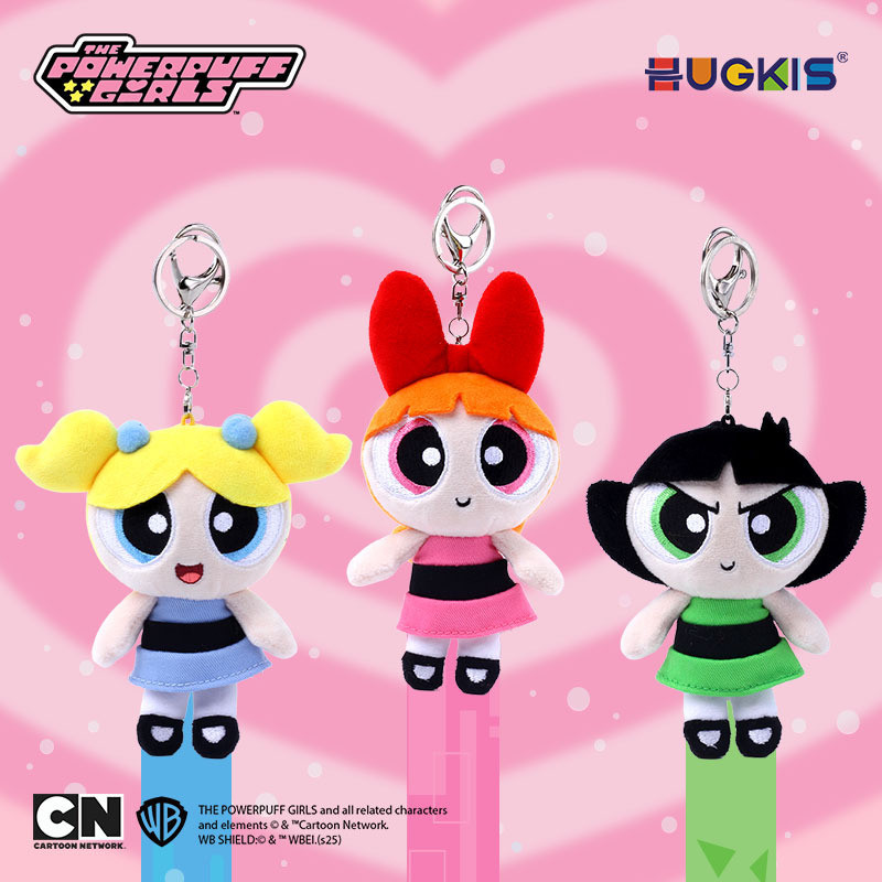 Brinquedo de Pelúcia Oficial das Meninas Superpoderosas Série Clássica Boneca Bolha Chaveiro Pendente de Pelúcia Present