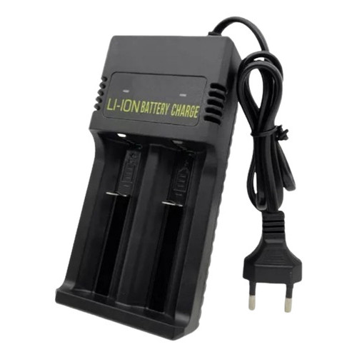 Carregador para Baterias de Lítio  Lanterna Tática até modelo 21700
