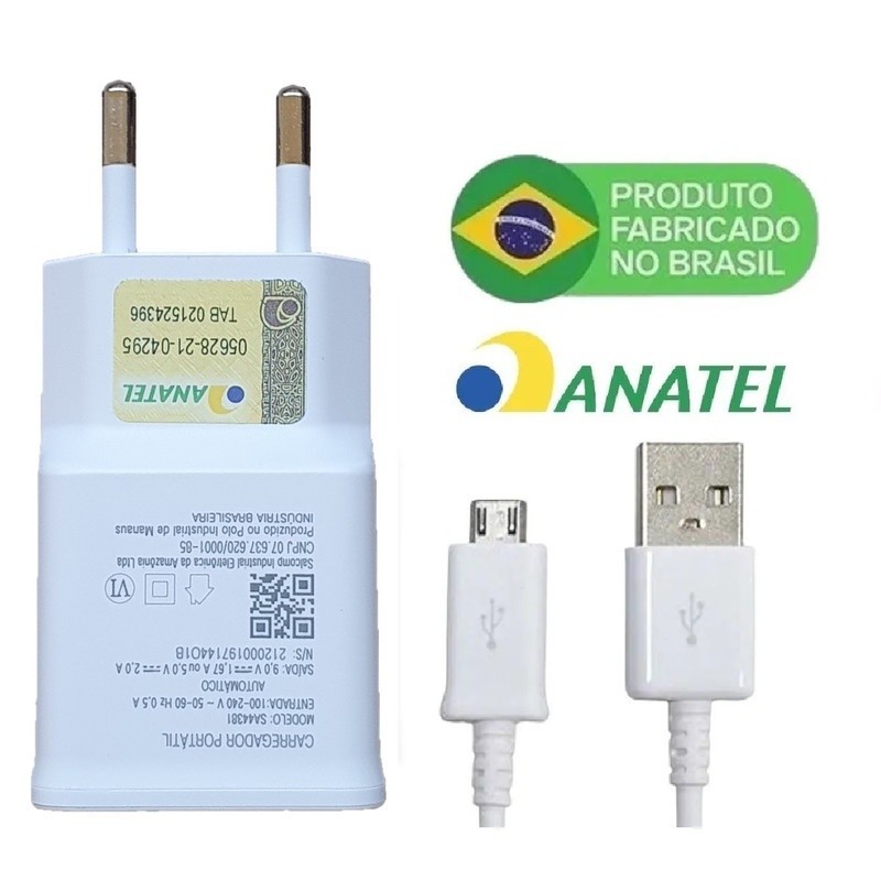 Carregador V8 Turbo Compatível J4 J5 J6 J7 J8 A01 A02 A03 Core A10 - Envio Imediato