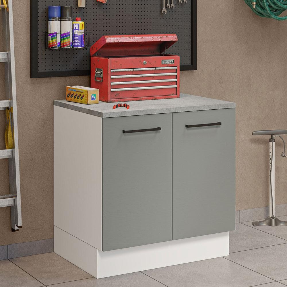 Balcão Multiuso 80cm 2 Portas Agata Madesa B em Oferta na Shopee