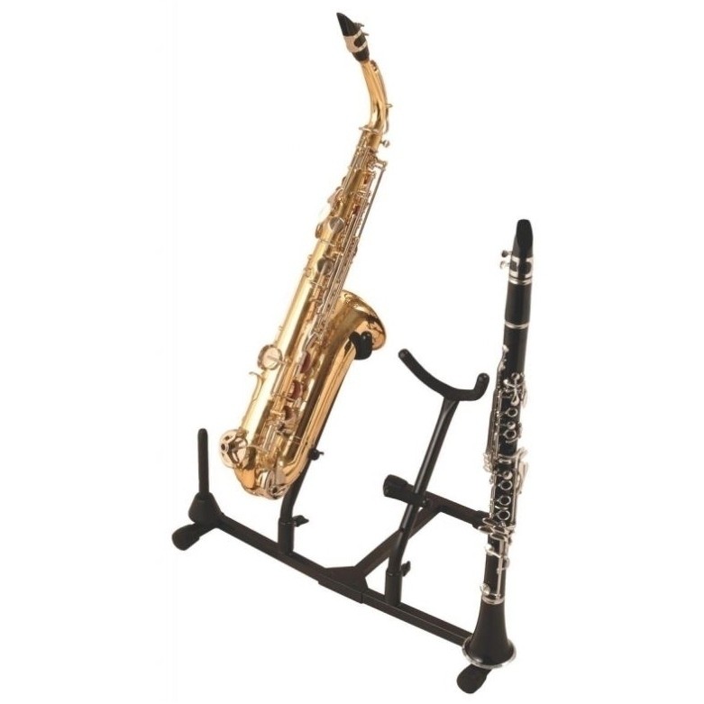 Suporte, Estante Combinada p/2 x Saxofone Alto/Tenor + 2 x Flauta/Clarinete 