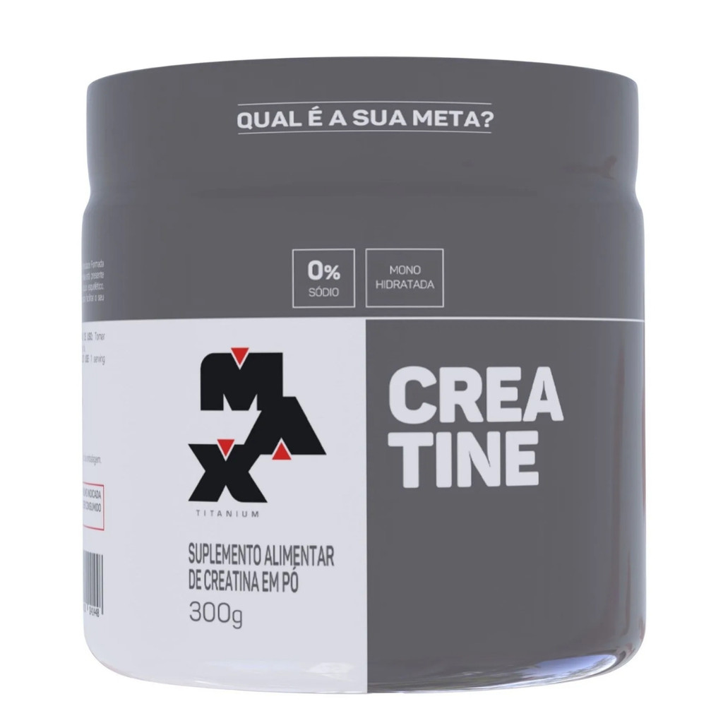 Creatine Pote 300 Gr Max Titanium em Oferta na Shopee