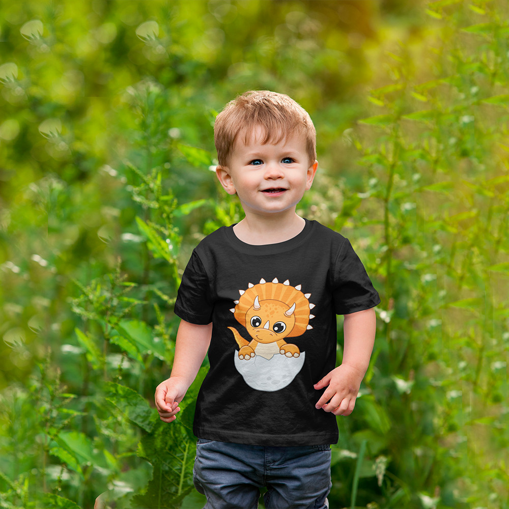 Camiseta Camisa Infantil Dinossauros Desenho Fofo Estampada 100% Algodão 30.1